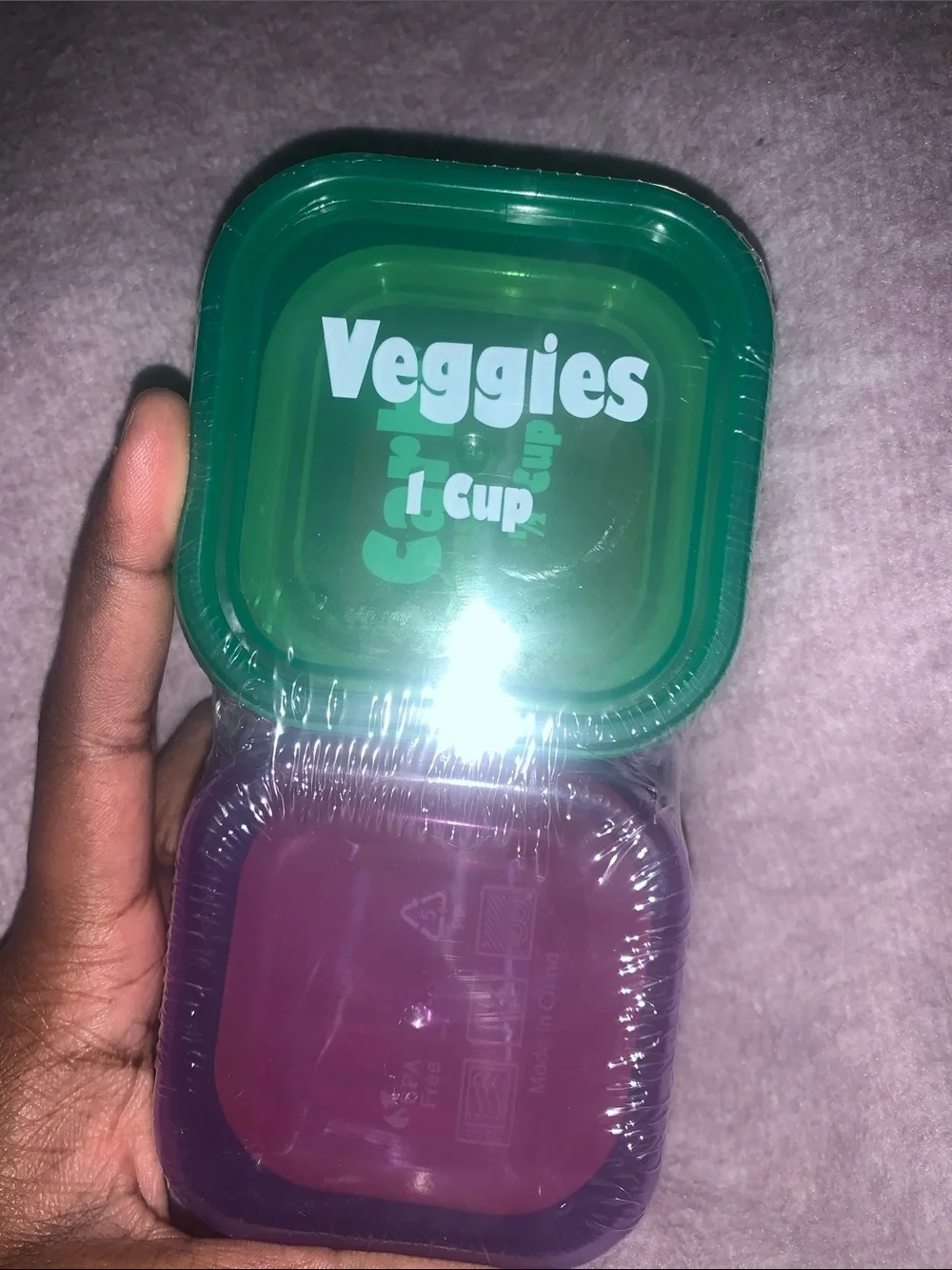 NIP Portion Containers with measurements.